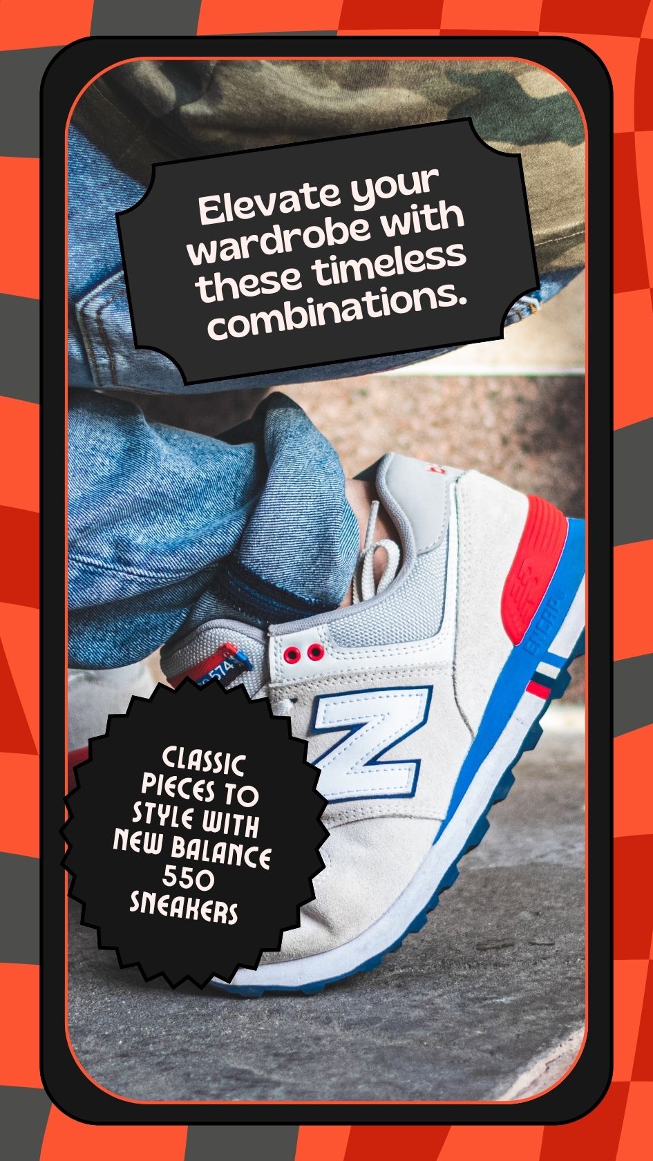 How to Style the New Balance 550 Sneakers with Classic Pieces