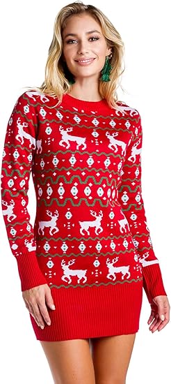 Unleash the Festive Spirit: A Comprehensive Review of Tipsy Elves Christmas Sweater Dresses for Women