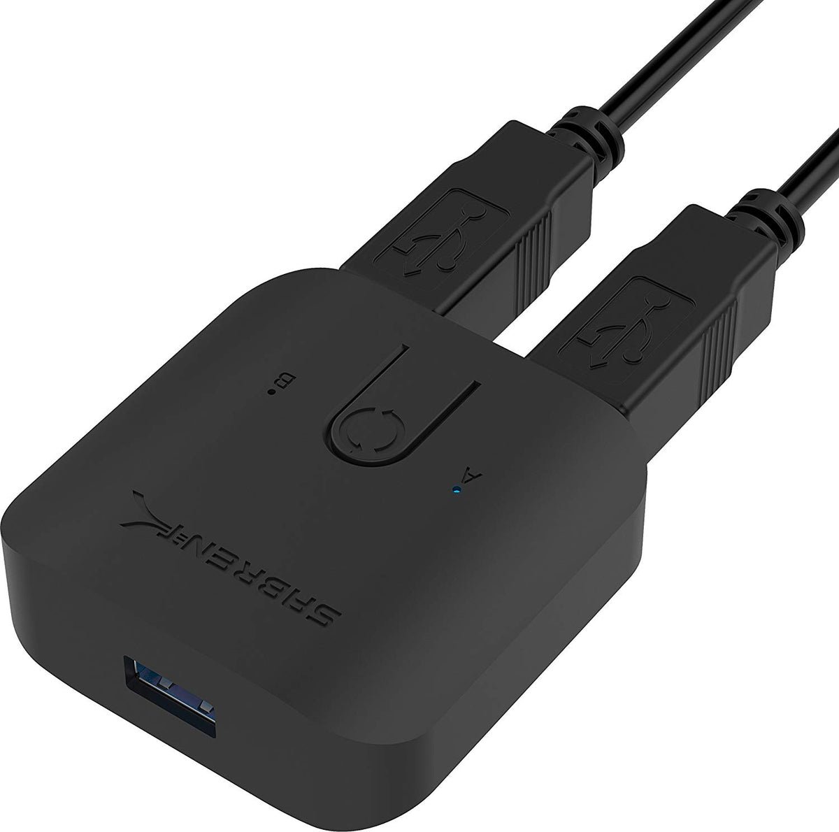 Sabrent USB-SW30 sharing switch and included host cables